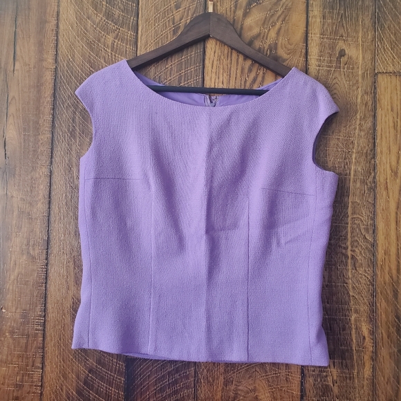 VINTAGE Joseph Magnin purple 3 piece 1950s women's suit Excellent condition - Picture 2 of 15